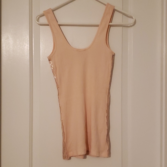Express light pink sequined sleeveless top - Picture 3 of 3